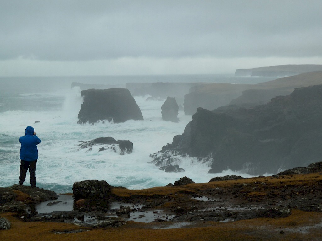 A winter storm at Eshaness