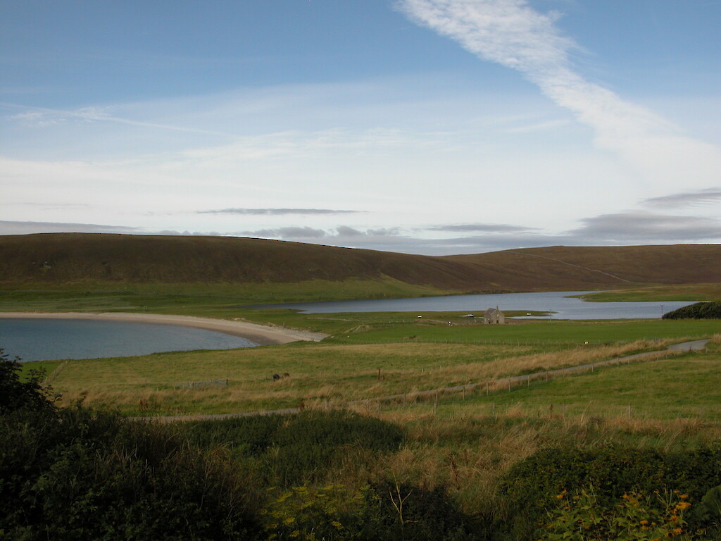 View from Tresta Croft House