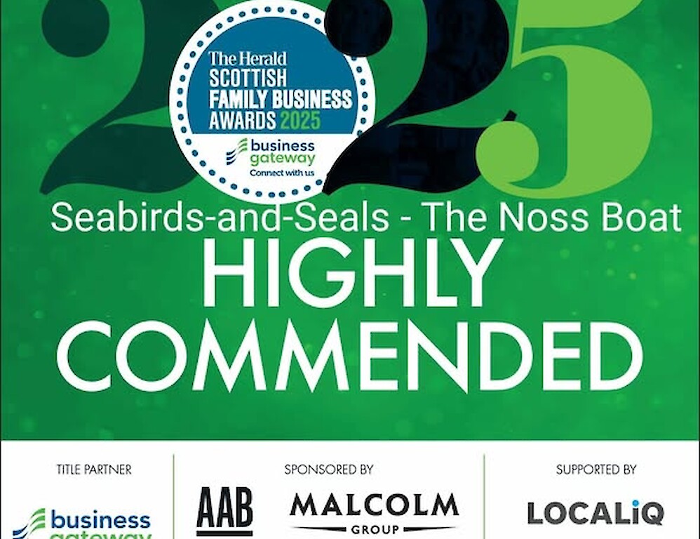 The Original Noss Boat: Seabirds and Seals EST 1992