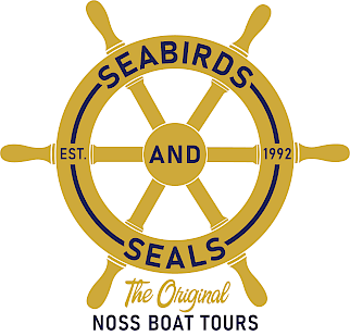 The Original Noss Boat: Seabirds and Seals EST 1992 Logo