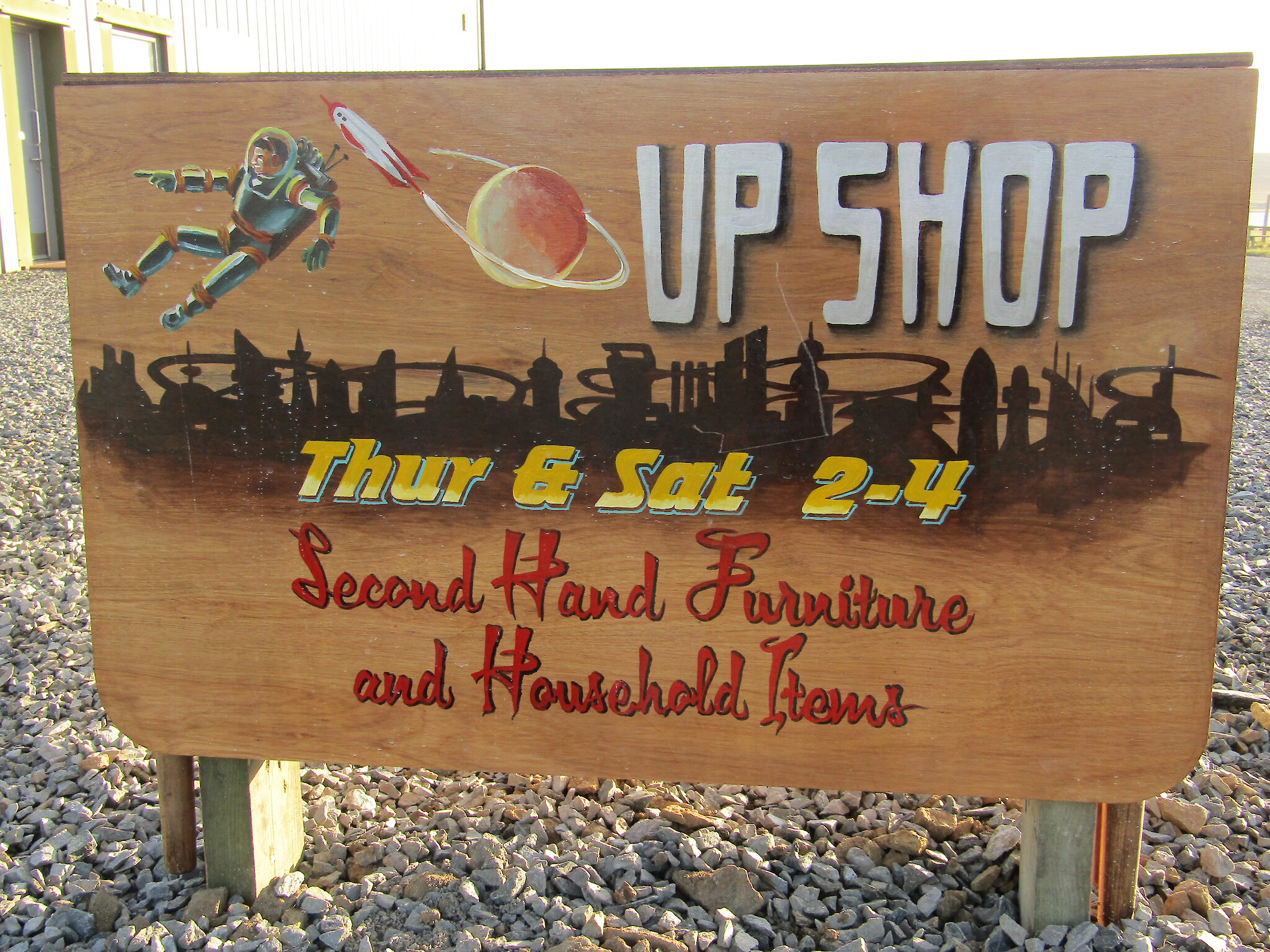 UP Shop sign by Gina Ritch