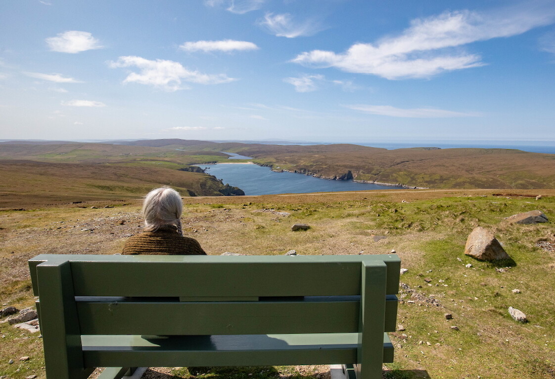 View from Saxa Vord looking over Burrafirth (Rob Brookes)