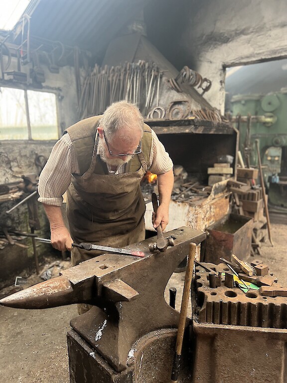 My dad in his workshop