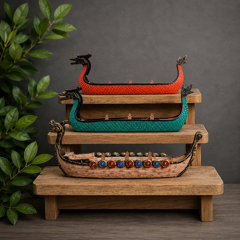 Viking Boat Candles-Style 1